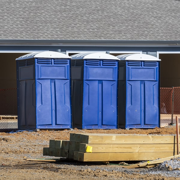 how can i report damages or issues with the porta potties during my rental period in Brunswick Tennessee